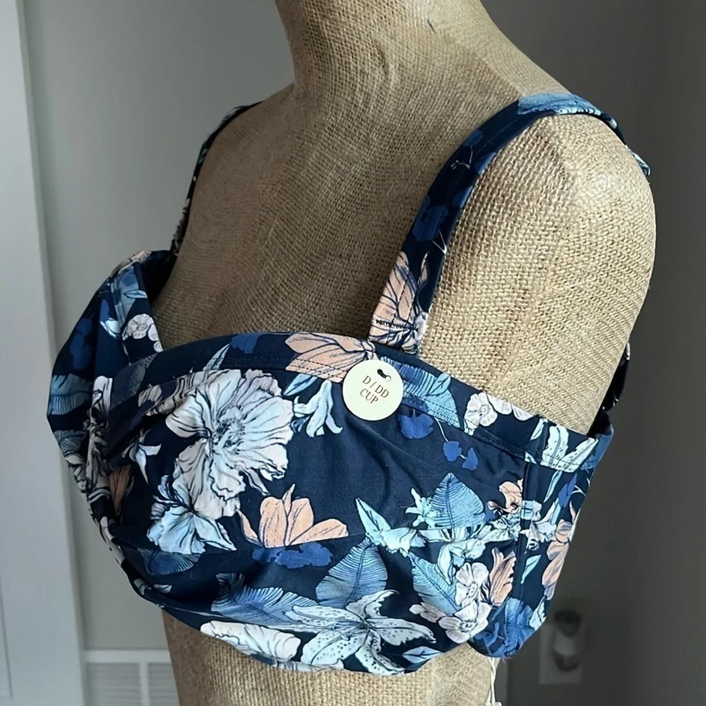 Artesands Botticelli Twist Front Bikini Top Size 18 D/DD Cup Plus Size NWOT